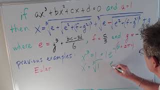 The cubic formula, part 2.