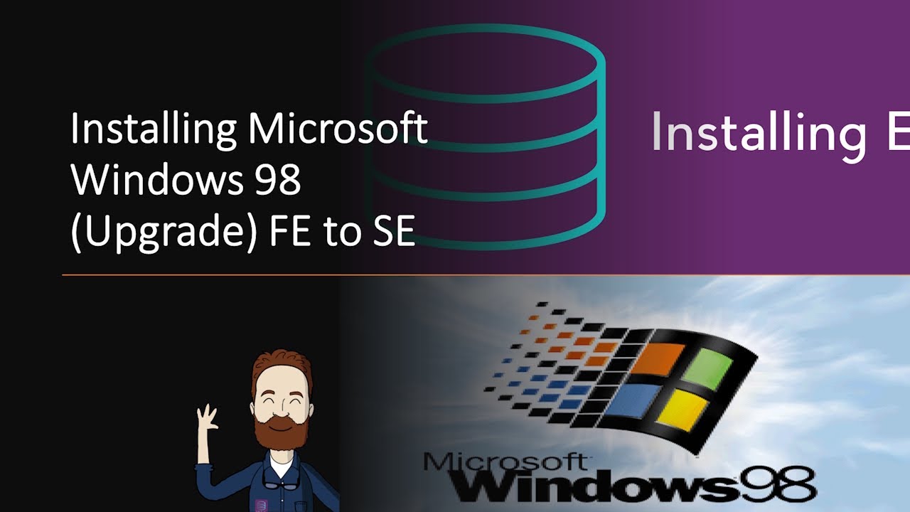 Windows 98 Upgrade (FE to SE) - YouTube