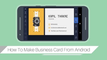 How To Make Business Cards Using Android Phone!