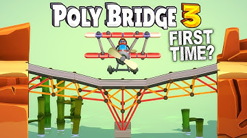 Scrap Mechanic Pro Plays Poly Bridge for the FIRST TIME! [Poly Bridge 3]
