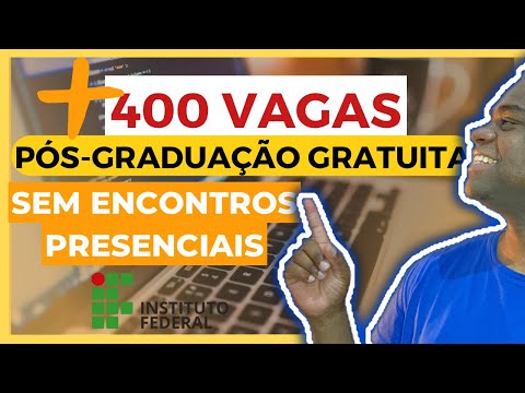 ⚠️+400 VAGAS DE PÓS GRADUAÇÃO GRATUITA ONLINE EAD