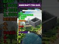 Minecraft quiz! If you cant name these items, you aren't real minecraft pro! 👀 #quiz #minecraft