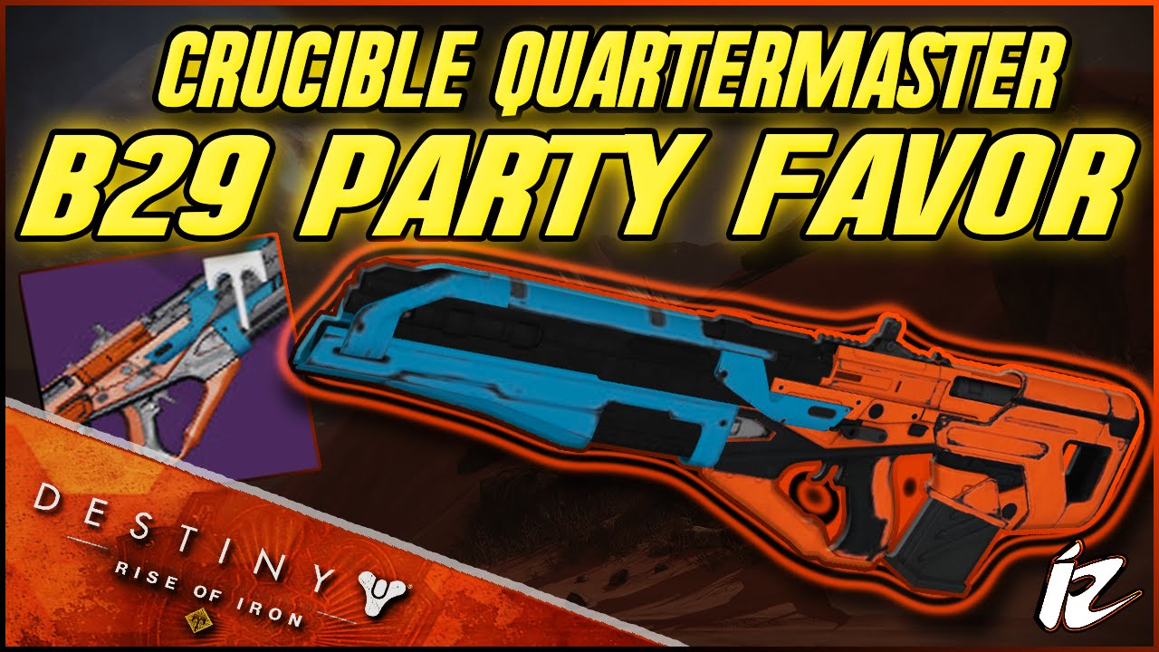 DESTINY ROI: CRUCIBLE PULSE RIFLE "B29 PARTY FAVOR"! YEAR 3 LEGENDARY WEAPONS
