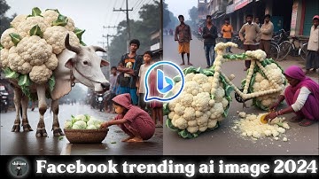 Facebook viral AI image generate | AI image video editing | trending image #bing #ai #videoediting