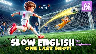 Leo Has ONE LAST SHOT to Win the Game! ⚽ | Slow English Listening (A2 Level) screenshot 5