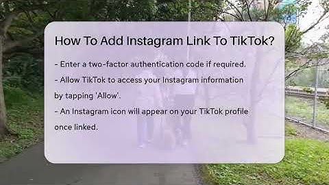 How To Add Instagram Link To TikTok? - Everyday-Networking