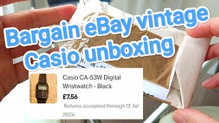 Casio CA-53W calculator watch £7.50 eBay purchase unboxing #watch