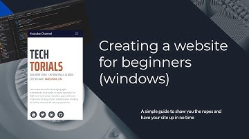 Website building for beginners - Learn how to use html templates!