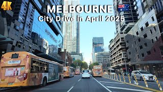 Melbourne Australia Driving Around the City in April 2025 4K Video