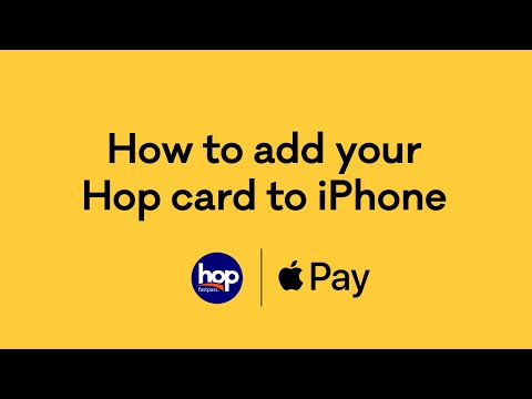 Add your Hop card to iPhone (for existing Hop cardholders)