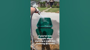The top 3 questions I get about trash bin cleaning! #pressurewashing #satisfying #trashbincleaning