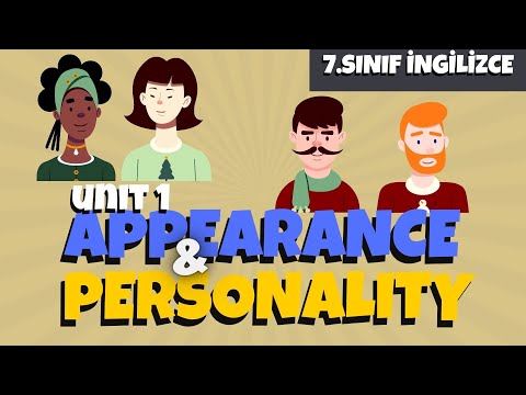 7. Sınıf İngilizce | 1. Unite Appearance and Personality Ünite Kelimeleri ve Konu Özeti +PDF