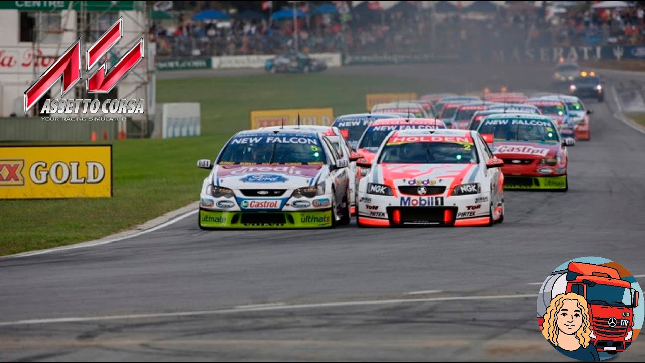 Assetto Corsa 2008 V8 Supercar Championship Series Full Grid Test Race  Eastern Creek Gameplay ITA