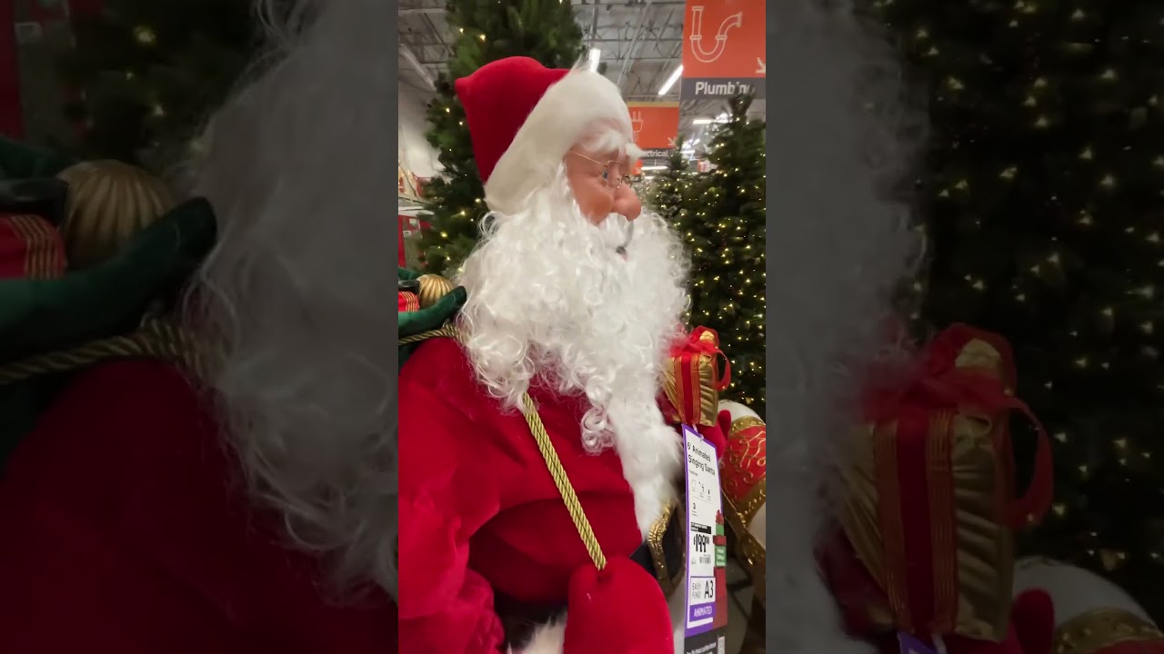 Home Depot Animated Singing Santa
