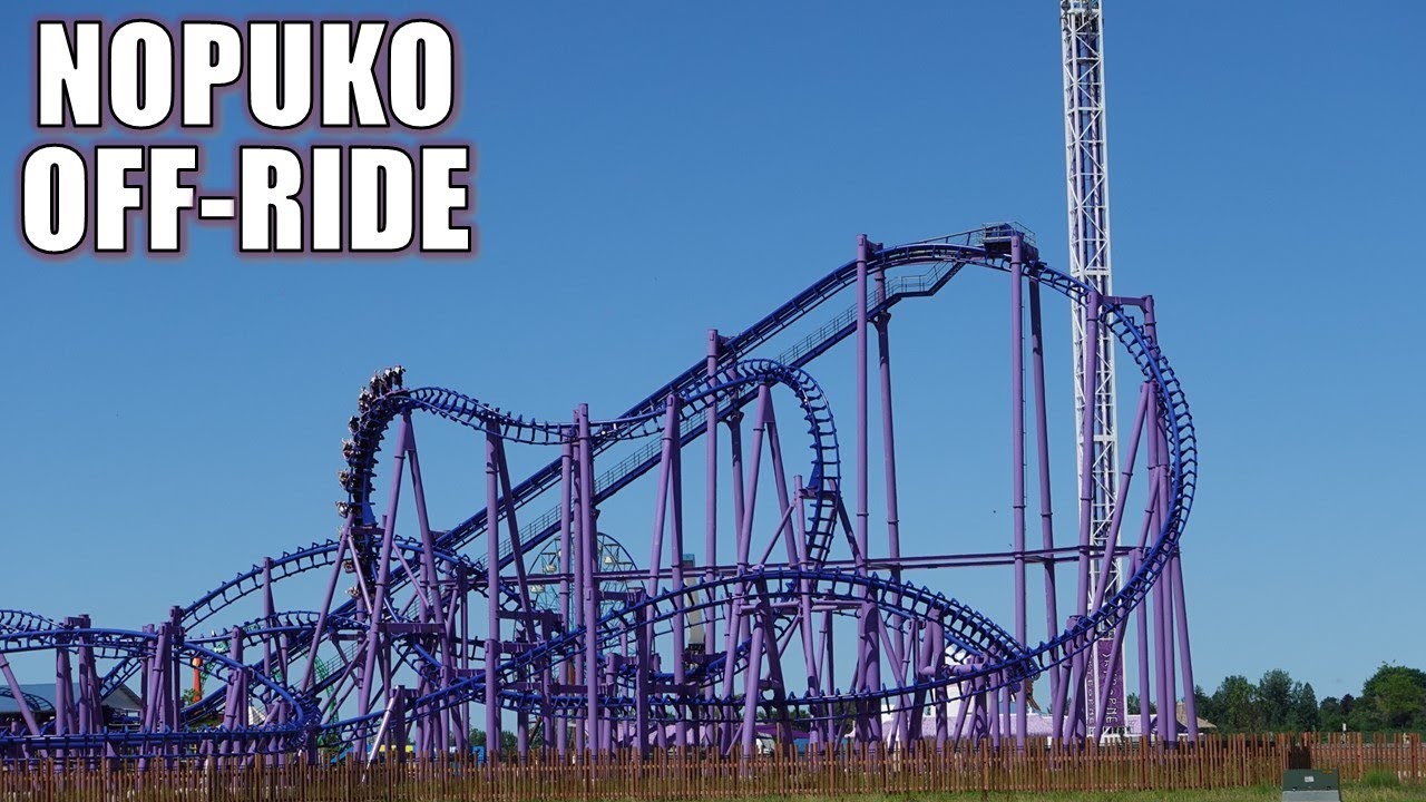 Nopuko Air Coaster Off-Ride Footage, Lost Island Themepark Vekoma SLC ...