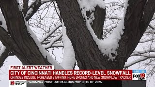 City of Cincinnati handles record-level snowfall