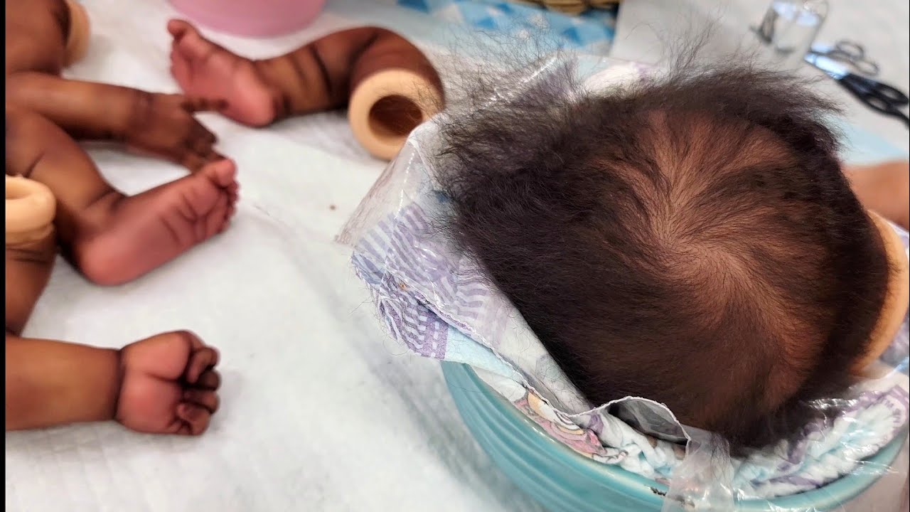 Baby's First Haircut How to Cut Baby Girl's Hair ETHNIC REBORN BABY