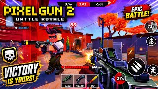 PIXEL GUN 2 Gameplay – Epic Battle Royale Victory! | High Kill FPS Action