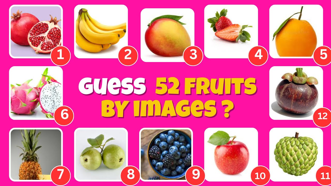Can You Guess These Fruits by Picture? | Kids Quiz