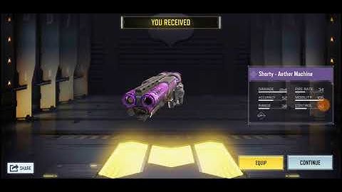 Aether Machine Shorty gun unlocked on codm