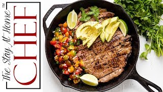 Mexican skillet steak is an easy dinner idea with spicy marinated and
a quick pico de gallo. serve it up by itself or rice tortillas.
_________...