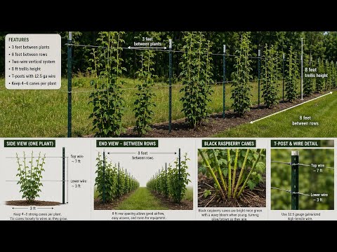 How to Prune and Trellis Black Raspberries for Bigger Harvests
