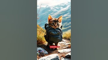 🐱 Cat Explores a Hiker