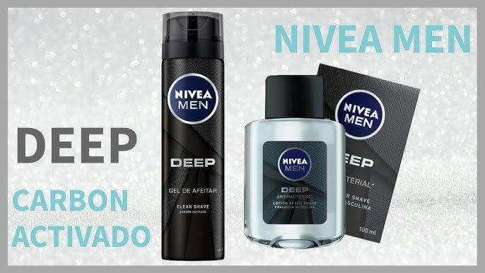 NIVEA MEN DEEP  Máxima protección antitranspirante con carbón activo. 