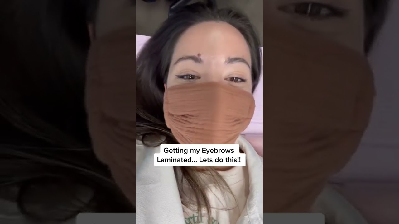 Brow Lamination - Before and After