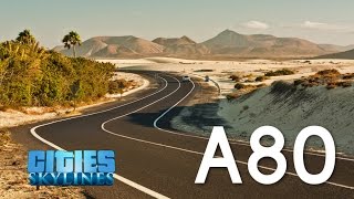 Cities Skylines Drive : Highway A80 (Night)