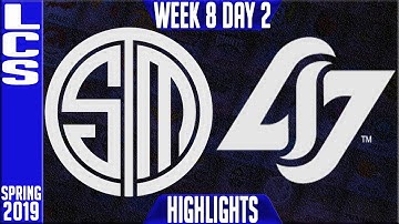 TSM vs CLG Highlights | LCS Spring 2019 Week 8 Day 2 | Team Solomid vs Counter Logic Gaming