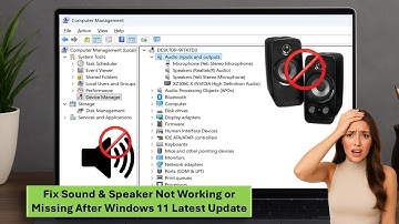 Fix Sound & Speaker Not Working or Missing After Windows 11 Latest Update