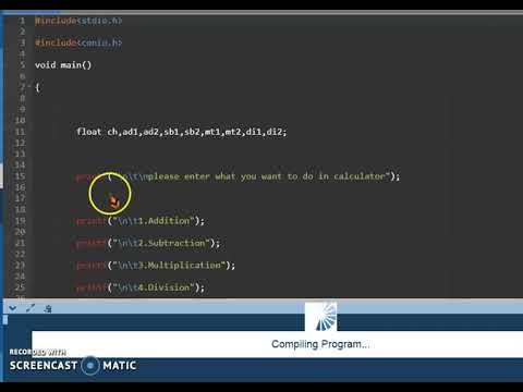 Calculator program in C language | part 7 = total programming - YouTube