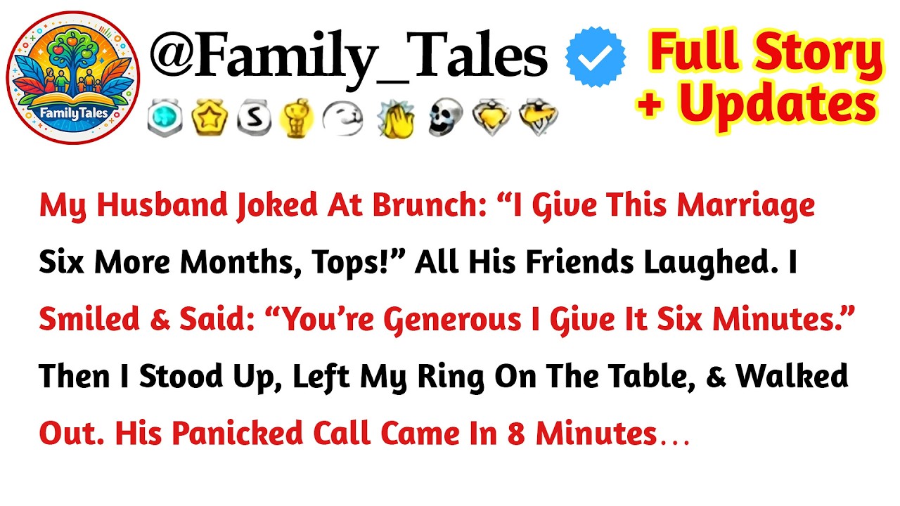 My Husband Joked At Brunch: “I Give This Marriage Six More Months, Tops.” I Smiled, Left My Ring On