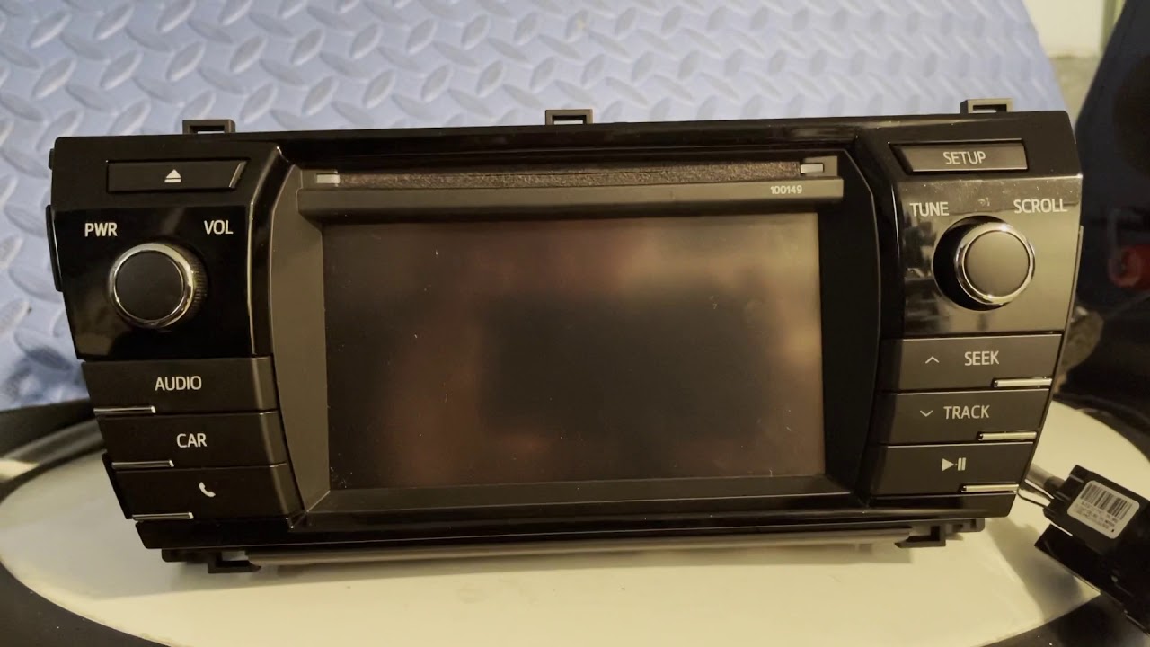 Toyota Corolla 2014 touchscreen radio #100149 - YouTube