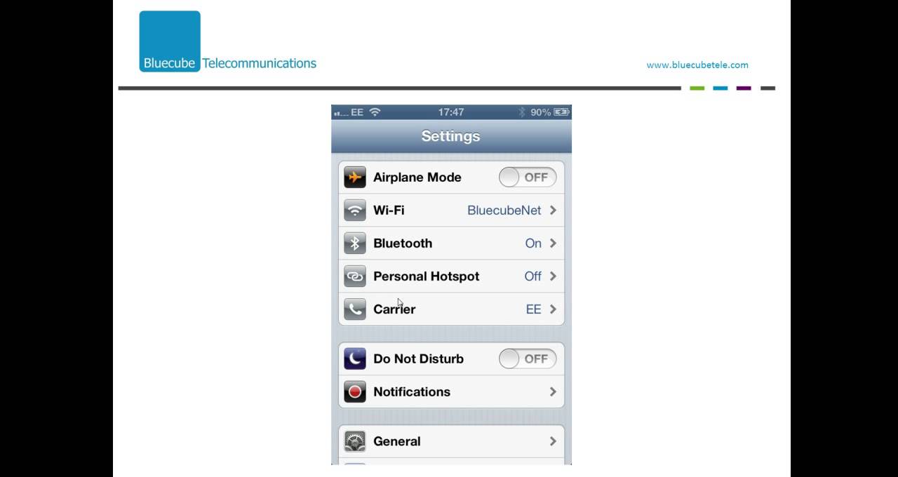 Manual network selection on an iPhone - YouTube