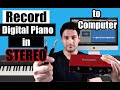 Enregistrez un piano numrique sur un ordinateur en stro