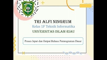 Proses Input dan Output Bahasa Pemrograman Dasar