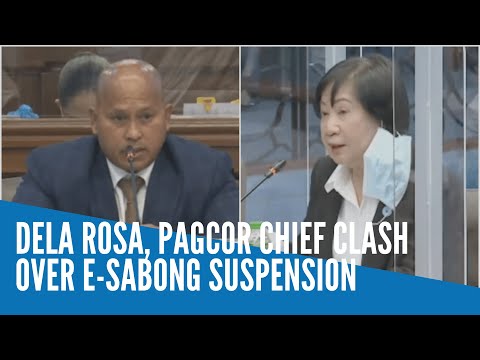 Dela Rosa, Pagcor chief clash over e-sabong suspension