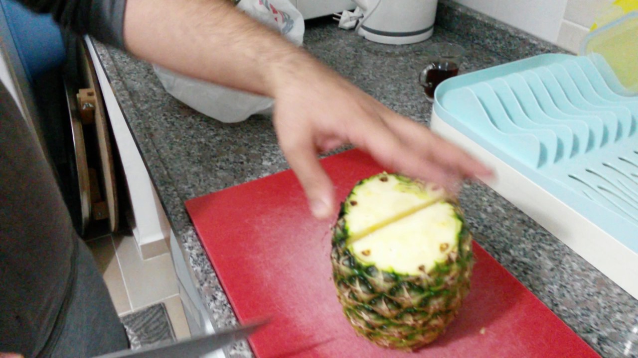 evde ananas nasil kesilir youtube