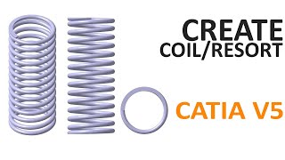 How to create a coil/resort in CATIA V5