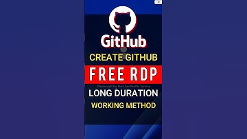 Create GitHub Free RDP In 2025, Get Free VPS/RDP, Free Windows RDP For Lifetime| #freerdp #githubrdp