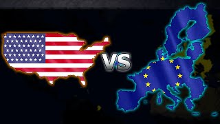 USA Vs European Union - HOI4 Timelapse