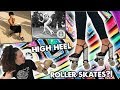 High heel roller skates?!