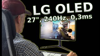 Monitor gaming LG OLED 27 pulgadas 240Hz 0,3ms Nvidia G-Sync - Review y análisis - 27GR95QE