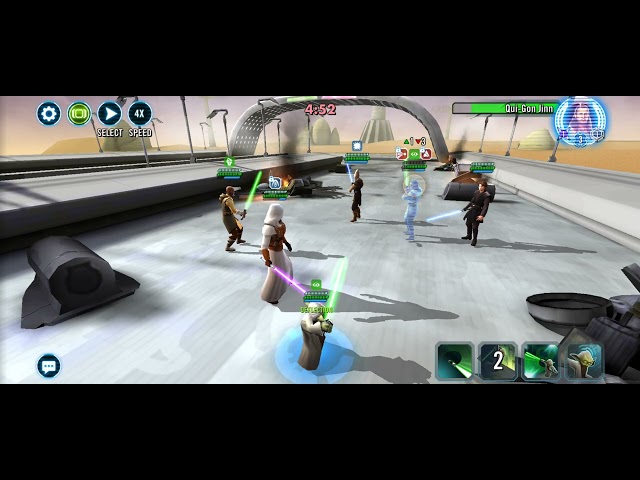 3v3 GAC Wampa vs Qui Gon JInn w Mace & Anakin Skywalker - WIN, but too  risky for a counter! 