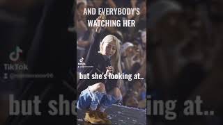 and everybody's watching her..