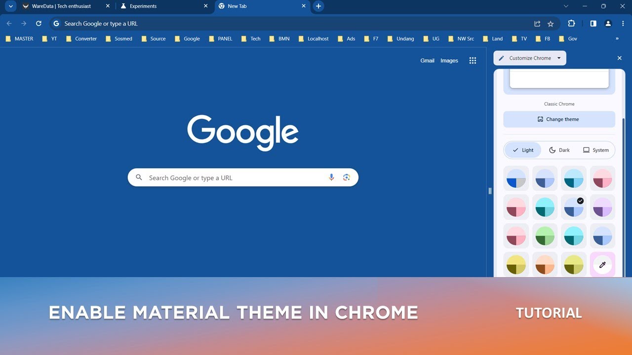How to Get Material Theme Google Chrome 2023 - YouTube