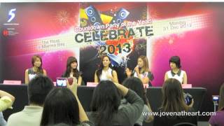 2012 12 30 SKarf at the Celebrate 2013 Press Conference