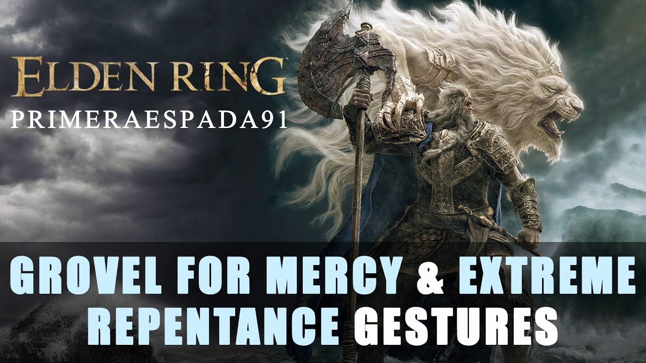 Elden Ring Patches, Grovel for Mercy and Extreme Repentance Gesture in Murkwater Cave YouTube